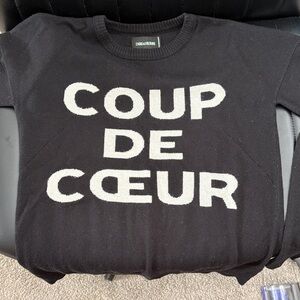 [NWT] Zadig & Voltaire Black Crewneck Sweater